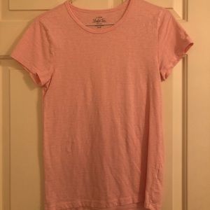JCrew “Studio Tee” collection light pink tee
